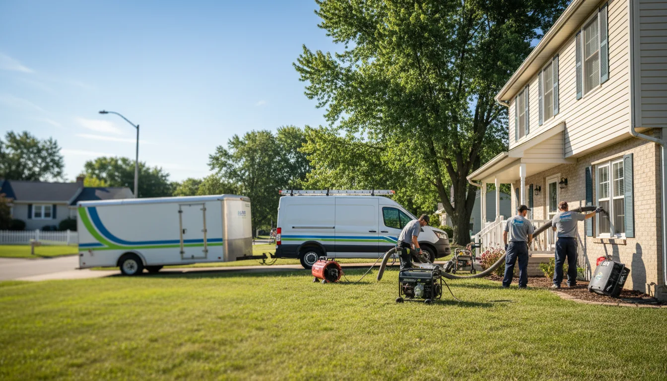 Flooded Basement Restoration And Cleanup With Repair in Hoffman, IL near me